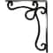 Ekena Millwork Orleans Wrought Iron Bracket, (Triple center brace), Antiqued Warm Silver 2"W x 10"D x 12"H BKTM02X10X12TOLAWS - alternate 3
